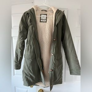 Abercrombie & Fitch Sherpa Lined Parka